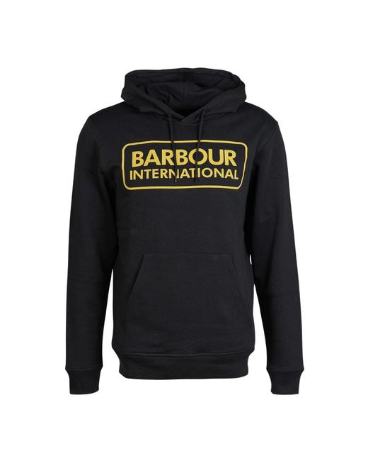 Barbour Black Hoodies for men