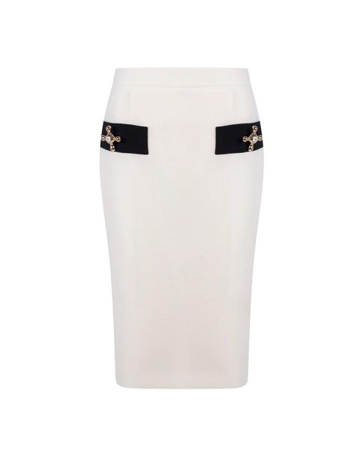 Moschino Rokken ,Wol Pencil Skirts in het White