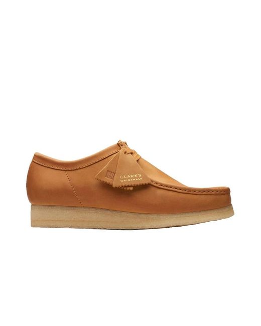 Clarks Brown Laced Shoes for men
