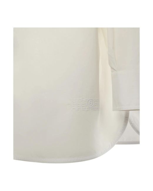 MM6 by Maison Margiela White Formal Shirts for men