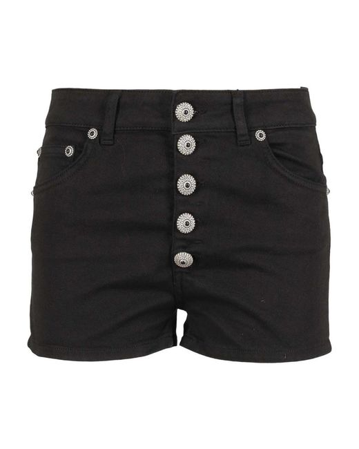 Dondup Black Denim Shorts