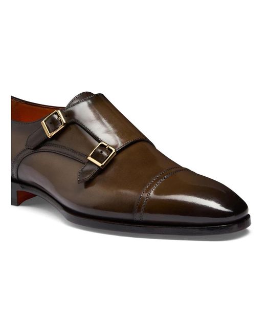 Santoni Brown Dress Shoes for men