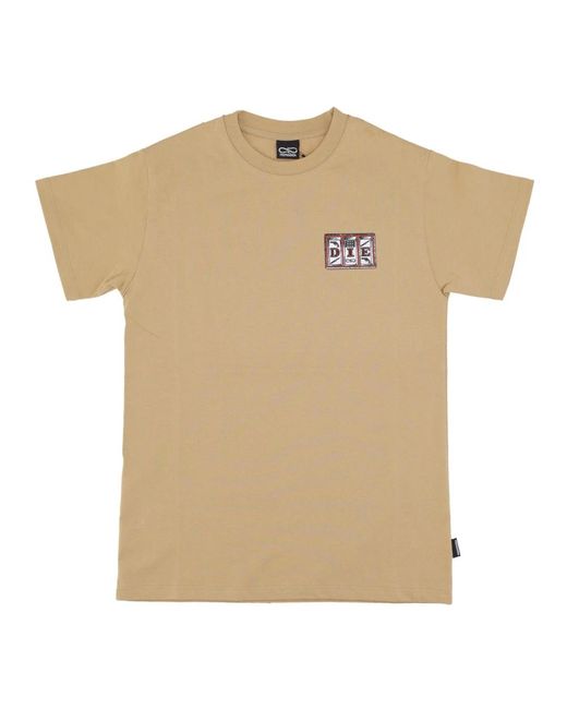 Propaganda Addict Camel Tee Korte Mouw T-Shirt in het Natural voor heren
