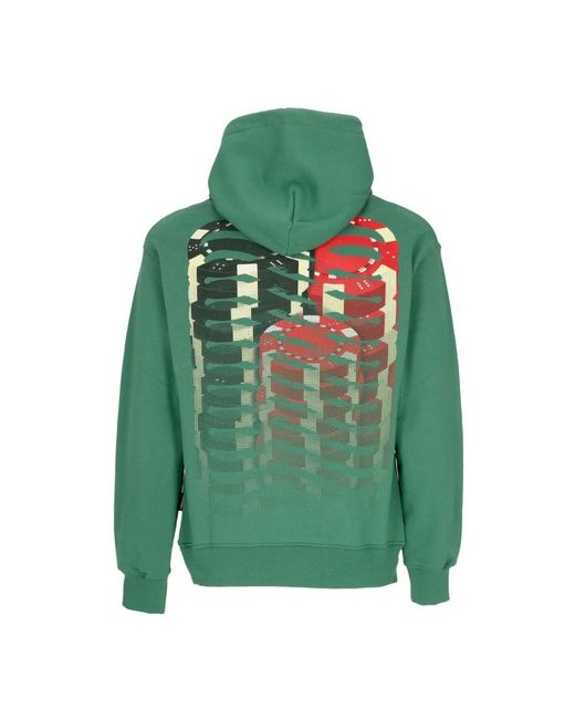 Propaganda Hoodies & Sweatvesten ,Groen ,Katoen Groene Lichtgewicht Hoodie Met Kangoeroezak in het Green voor heren