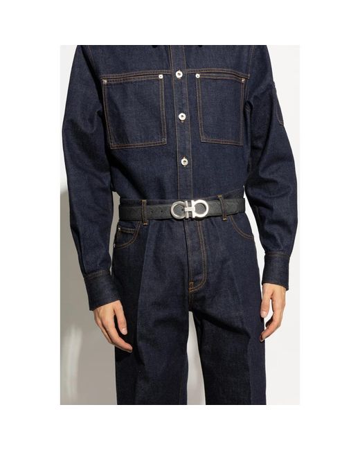 Belts di Ferragamo in Black da Uomo