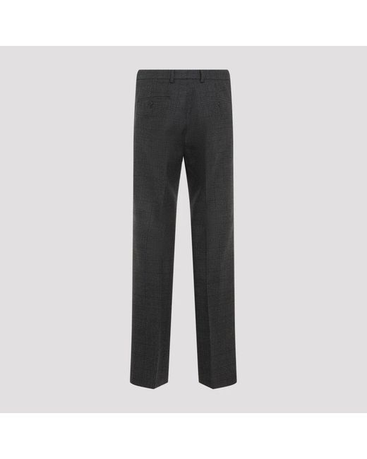 Prada Luxuriöse graue wollhose aw24 in Gray für Herren