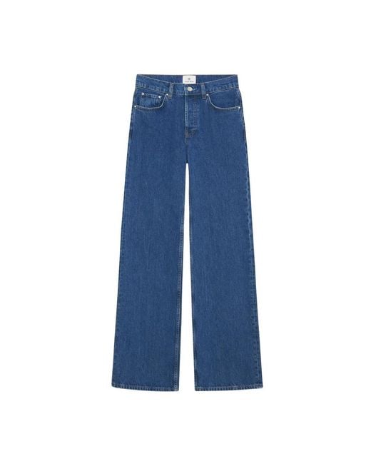 Anine Bing Blue Wide Jeans