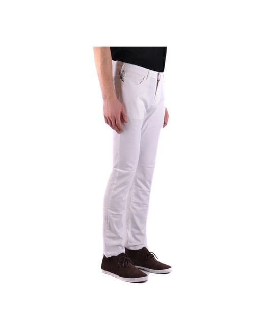 Armani Jeans White Slim-Fit Jeans for men
