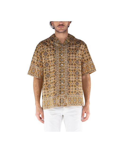 Etro Brown Short Sleeve Shirts for men