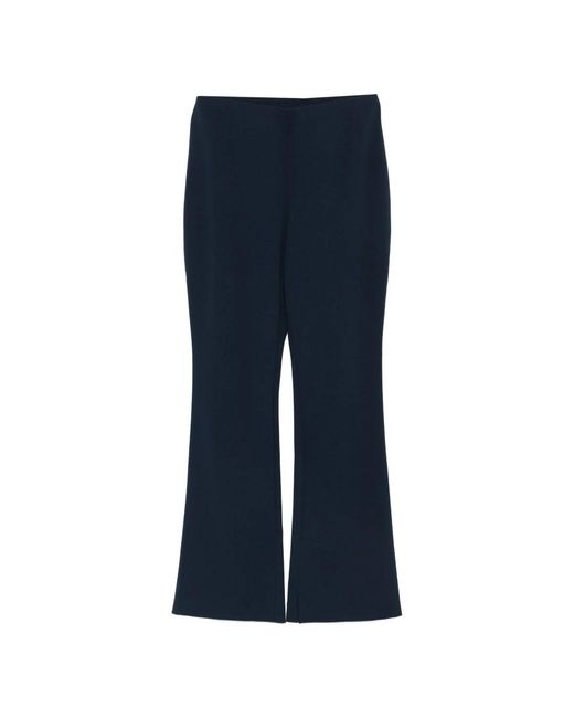 Calvin Klein Blue Dunkelblaue Crepe Straight Pant