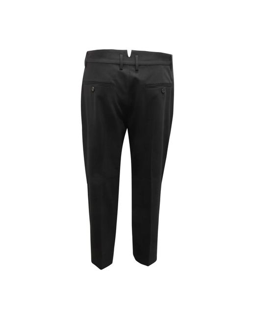 DSquared² Broeken ,Zwart ,Wol Wollen Blend Werkbroek Gemaakt in het Black voor heren