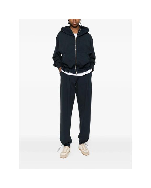 Herno Hooded Zip Jacket in het Blue