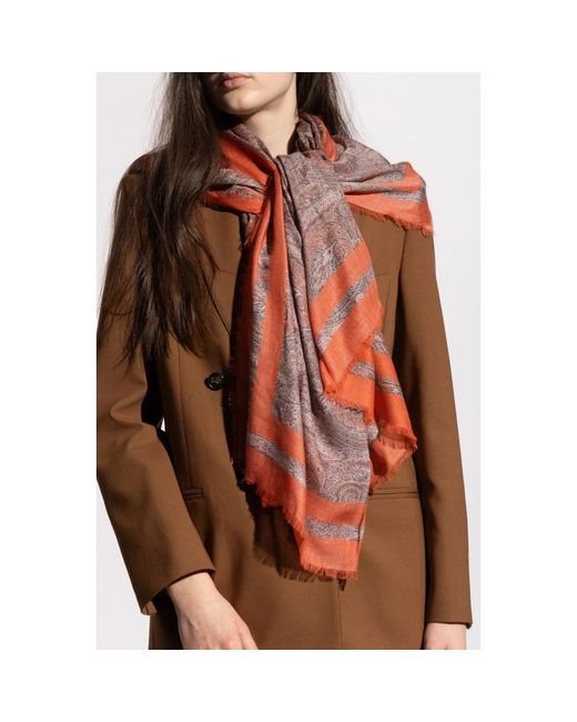 Etro Red Gemusterter Schal