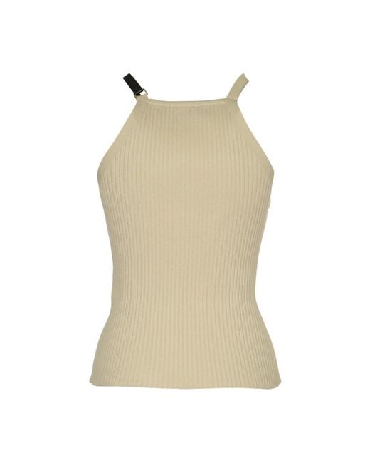 Courreges Brown Sleeveless Tops