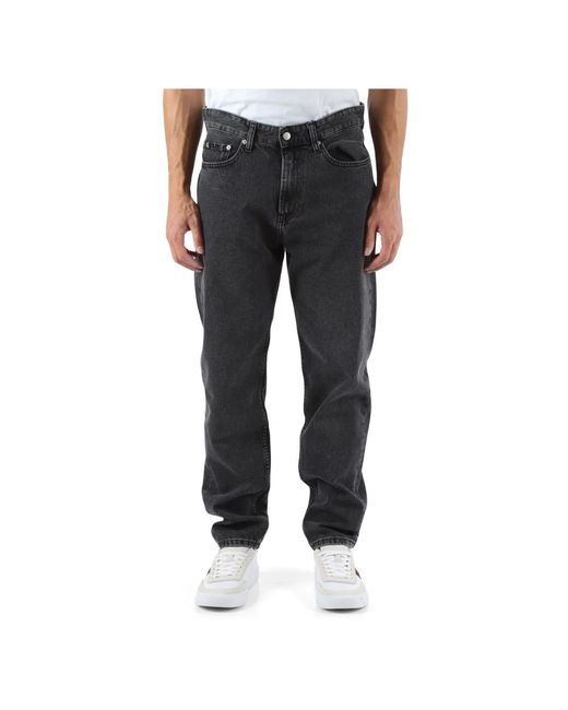 Calvin Klein Regular taper jeans fünf taschen in Black für Herren