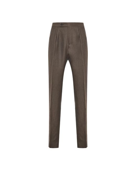 Incotex Luxus Leinen Wolle Seidenhose in Gray für Herren