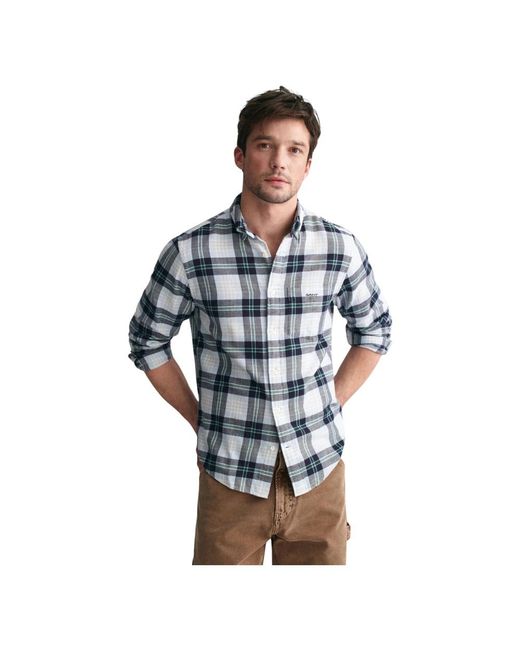 Gant Blue Casual Shirts for men