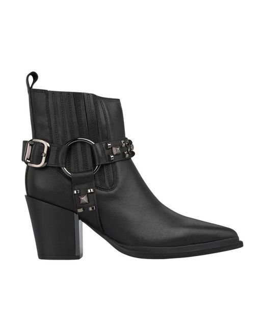 Alma En Pena. Black Cowboy & Biker Boots