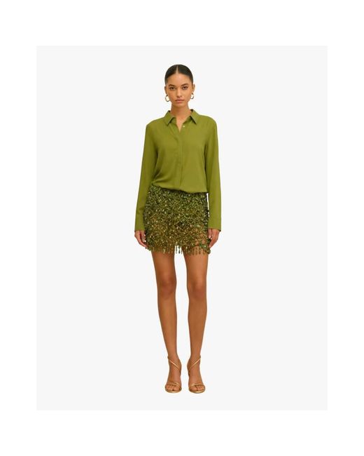 Cult Gaia Green Short Skirts