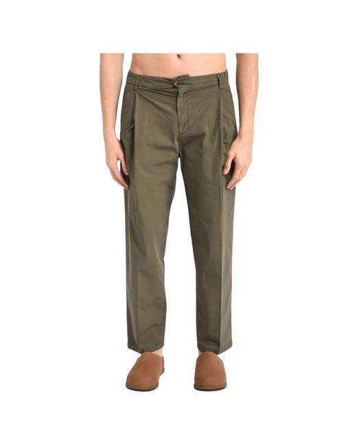 BRIGLIA Green Chinos for men