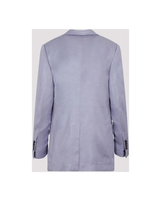 Tom Ford Jassen ,Paars ,Soft Fluid Twill Boyfriend Jas in het Blue