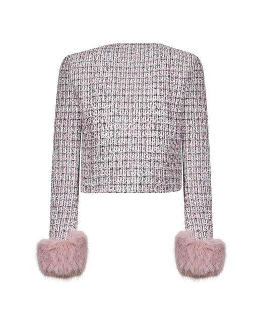 Tweed Jackets di Self-Portrait in Purple