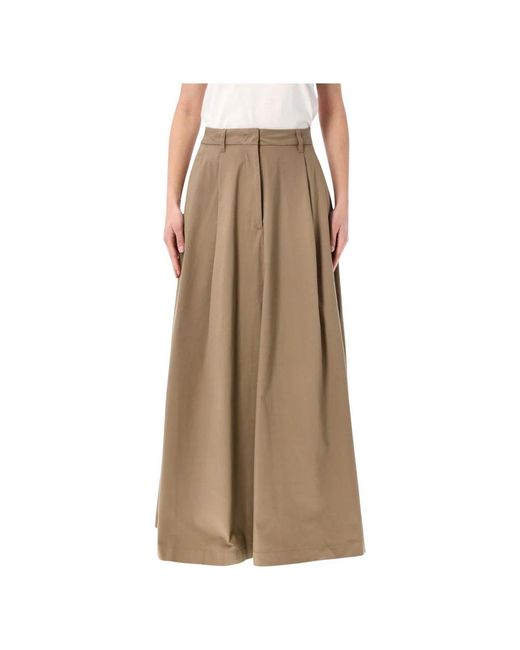 Thelatest Brown Maxi Skirts