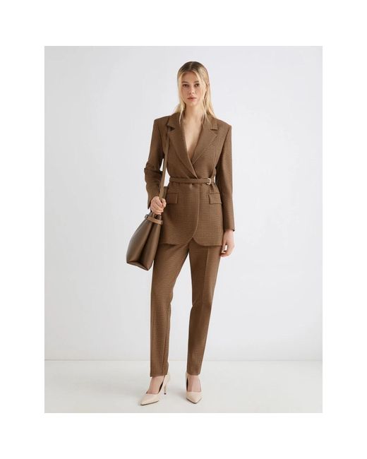 Marella Opaco Chino Broek in het Brown
