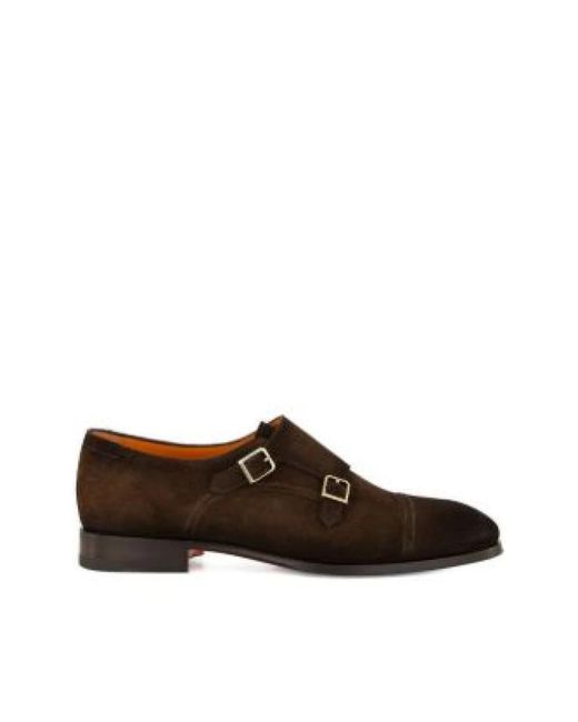 Santoni Brown Business Shoes for men