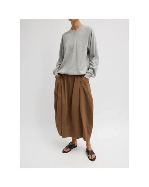 Tibi Brown Midi Skirts
