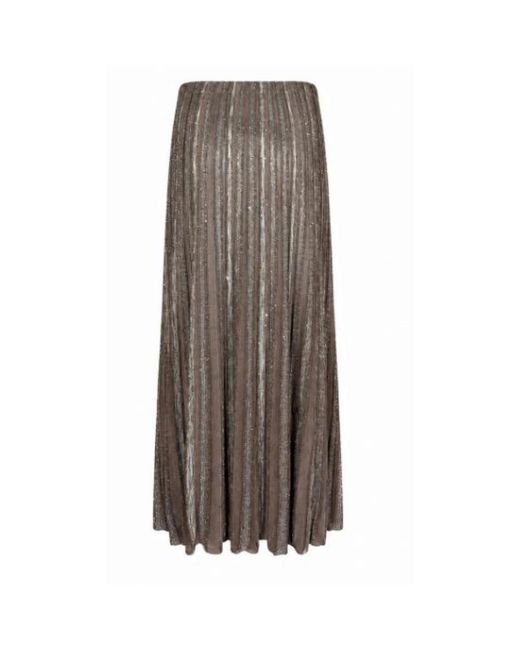 D.exterior Midi Rok in het Brown