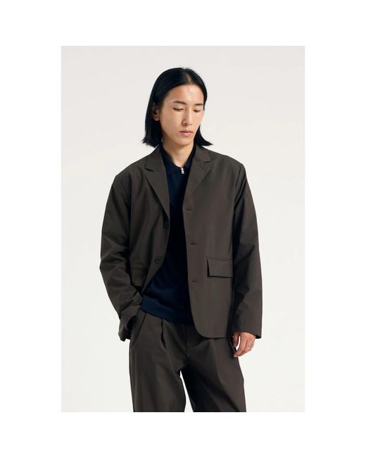 Norse Projects Jassen ,Bruin ,Wol Nilas Alpinix Smart Merino Jacket in het Brown voor heren