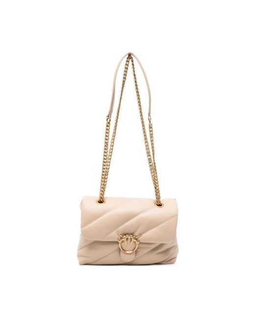 Pinko Natural Shoulder Bags