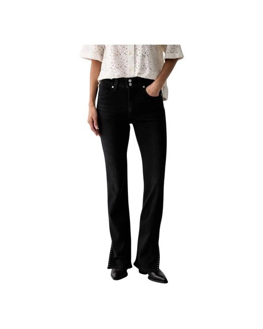 Flared Jeans Levi's en coloris Black