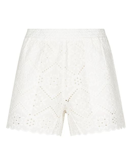 Mc2 Saint Barth White Short Shorts