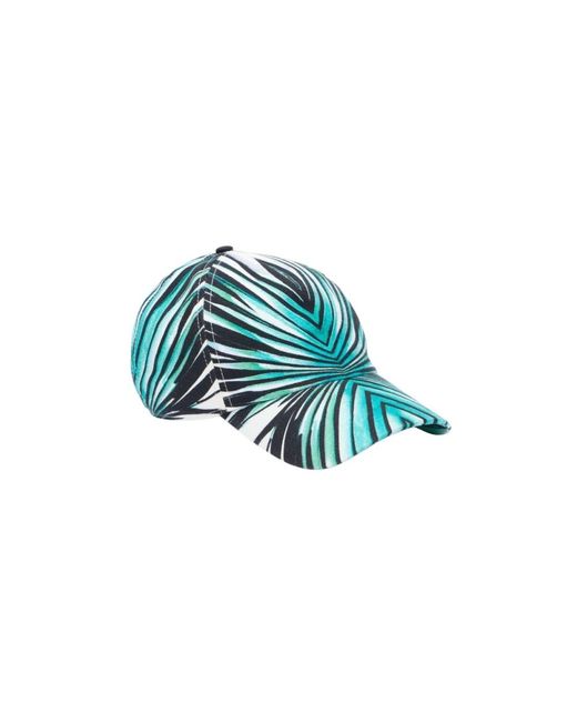 Roberto Cavalli Accessoires ,Blauw ,Ray Of Sea Print Baseball Cap in het Blue voor heren