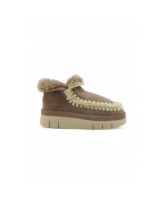 Mou Natural Winter Boots