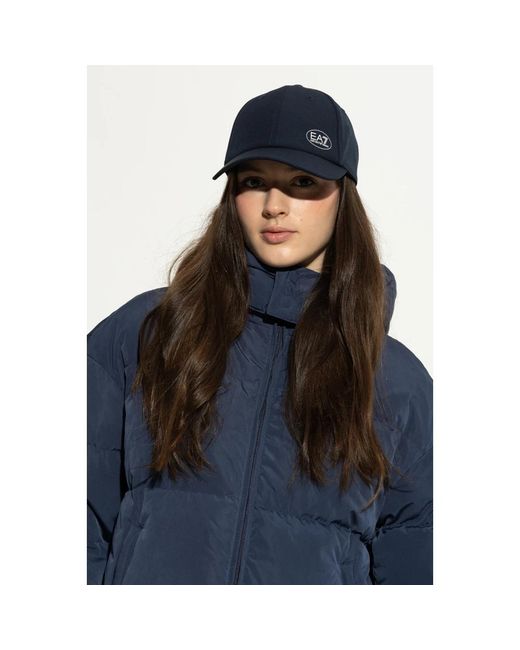 EA7 Accessoires ,Blauw ,Katoen Golf Pro Baseball Cap in het Blue