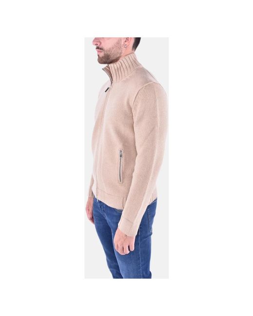 Kangra Truien & Vesten ,Wol Cardigan Met Rits in het Blue voor heren