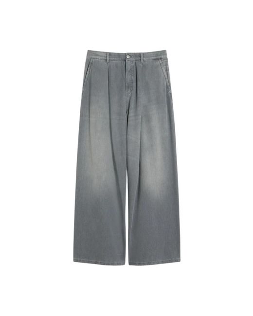 Max Mara Gray Wide Jeans