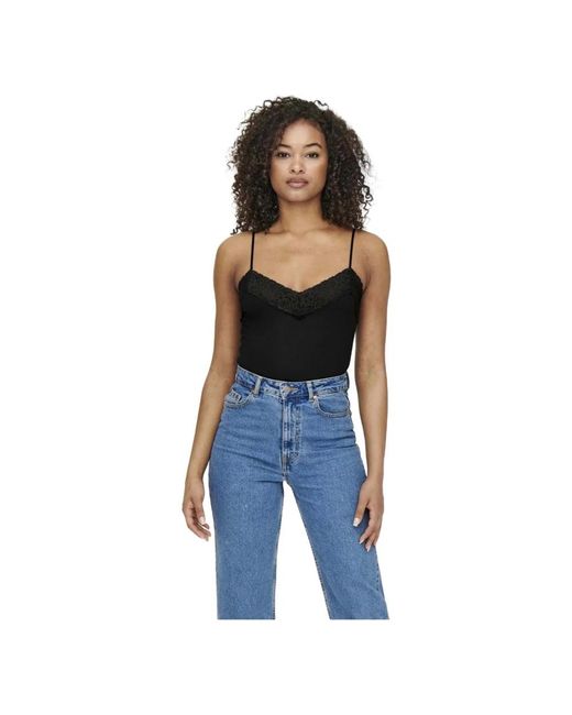 ONLY Tops ,Zwart ,Tanktop in het Black