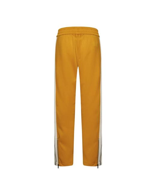 Palm Angels Orange Sweatpants for men