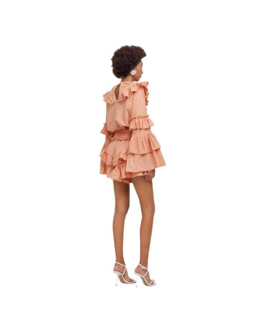 WEILI ZHENG Red Playsuits