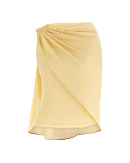 ROTATE BIRGER CHRISTENSEN Yellow Midi Skirts