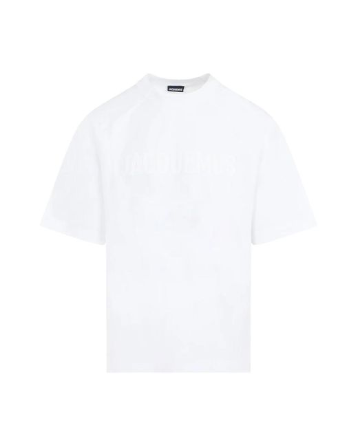 Magliette typo bianca di Jacquemus in White da Uomo