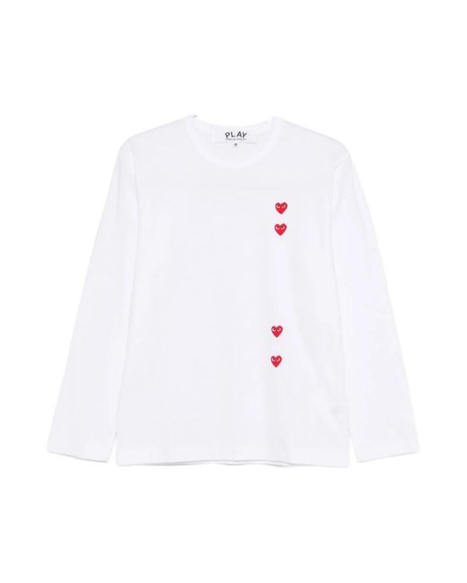 Comme des Garçons White Long Sleeve Tops for men