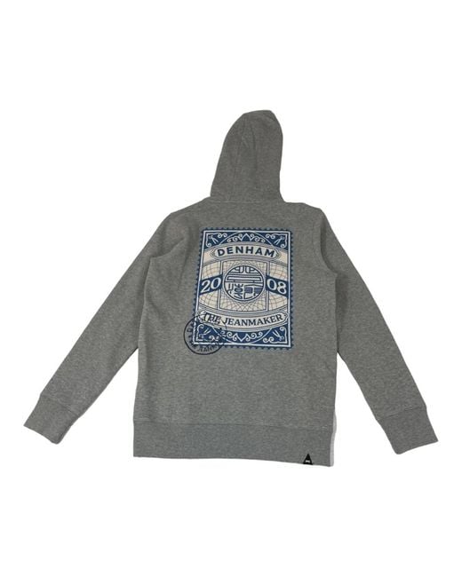 Denham Gray Hoodies for men