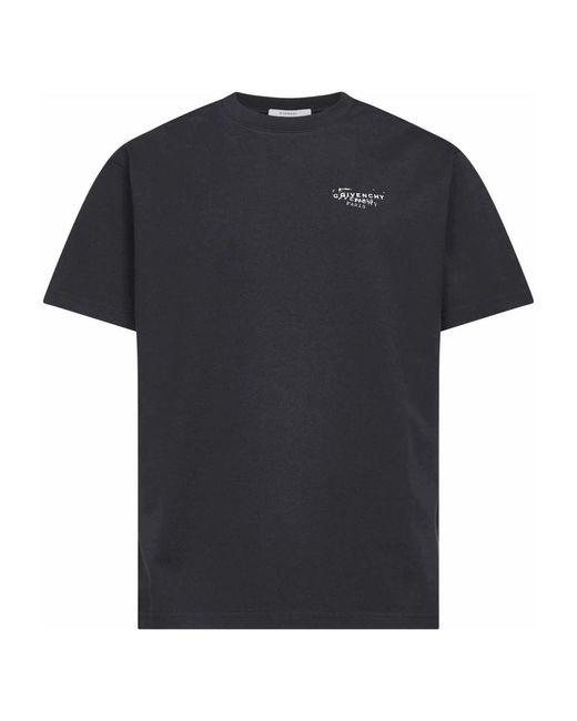 Givenchy Tops ,Zwart ,Katoen Logo Katoenen T-Shirt in het Black voor heren