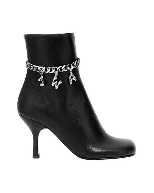 J.W. Anderson Black Heeled Boots