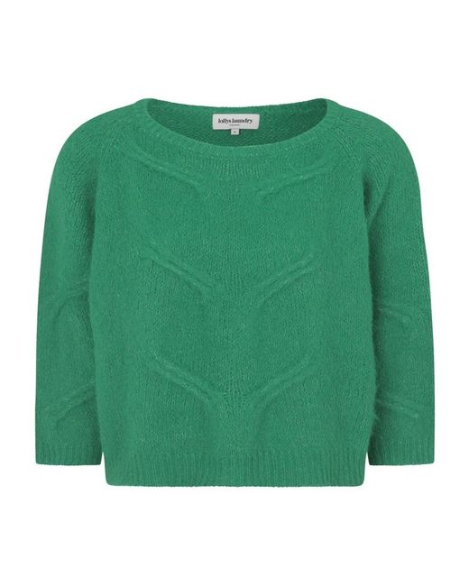 Lolly's Laundry Green Round-Neck Knitwear